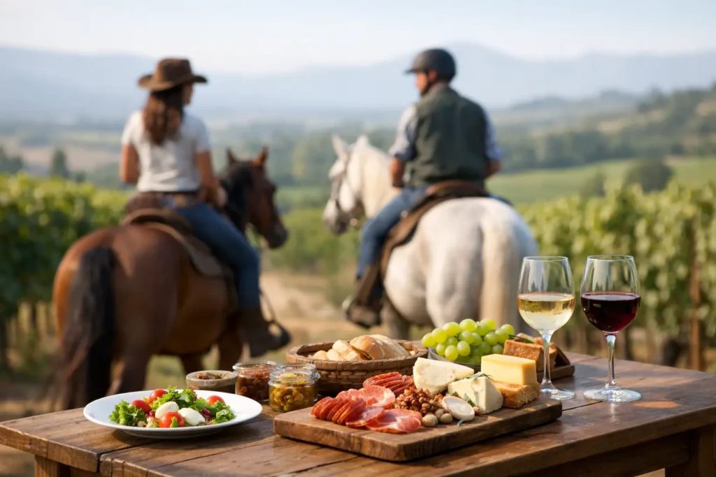 Come prenotare una passeggiata a cavallo gourmet