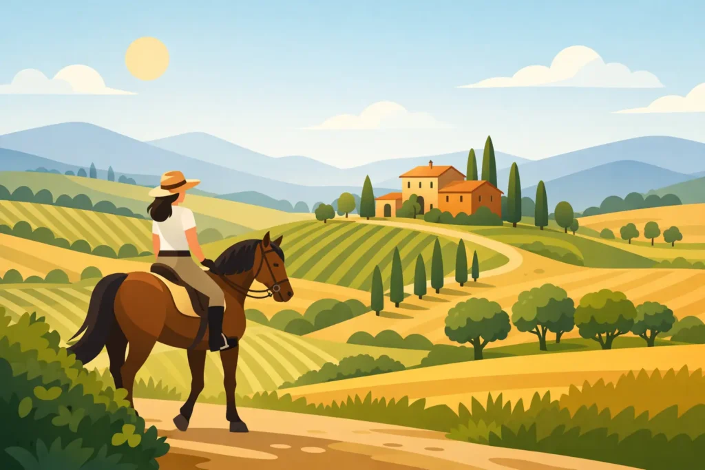 Private Horseback Riding in Tuscany