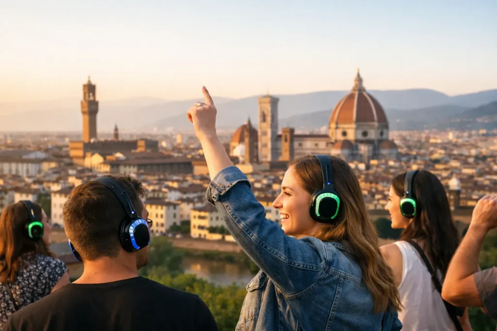 Silent Disco Tour Florence for Private Groups