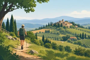 Guida sentieri Leonardo in Toscana on Foot